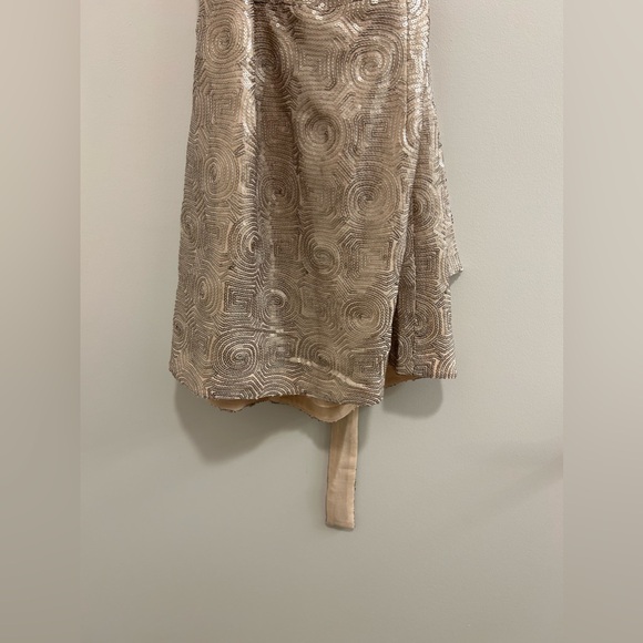 Free People Blush Sequin Swirl Dress with a Drape Neck - Picture 9 of 9